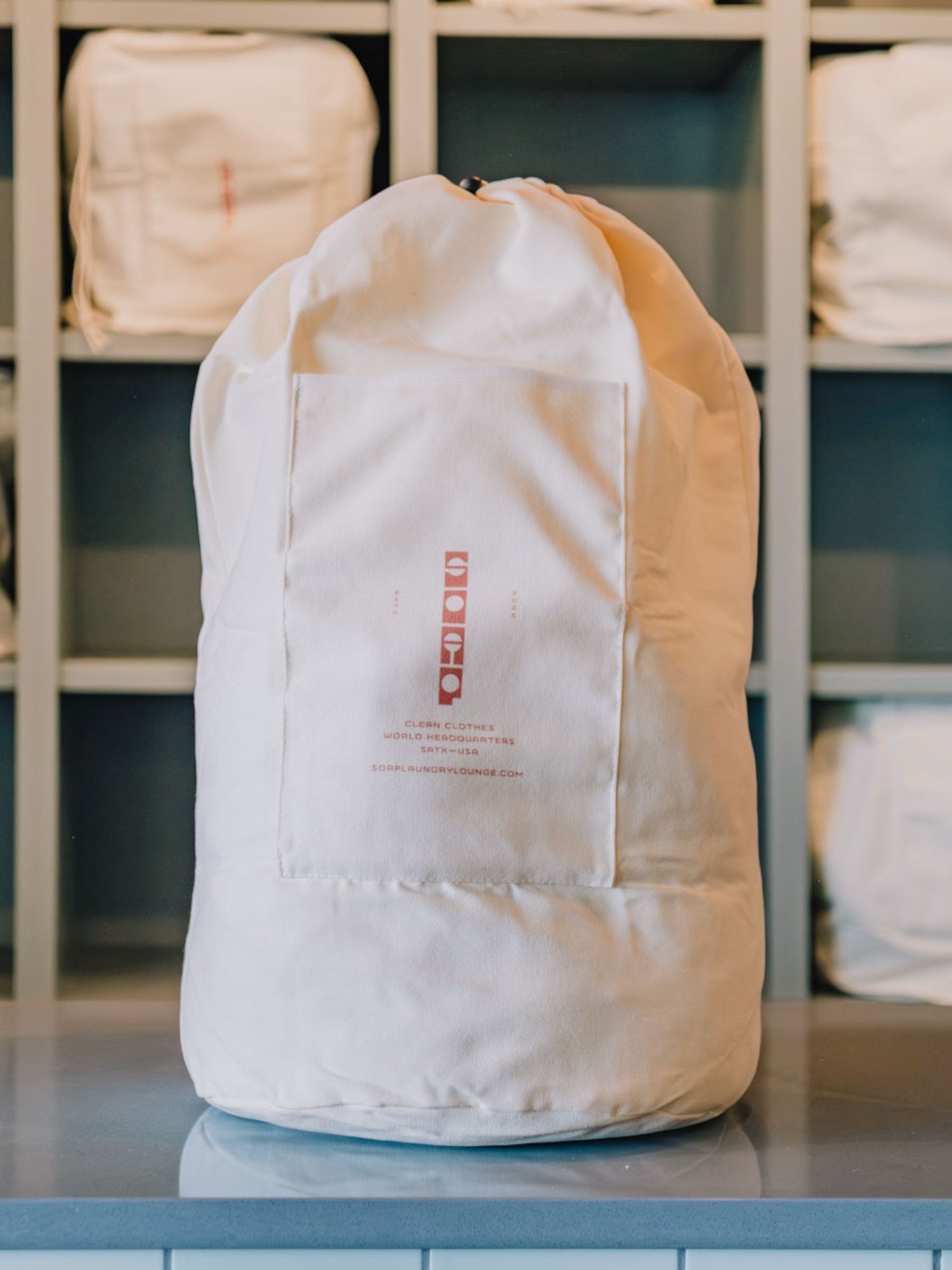 Canvas Laundry Bag Backpack