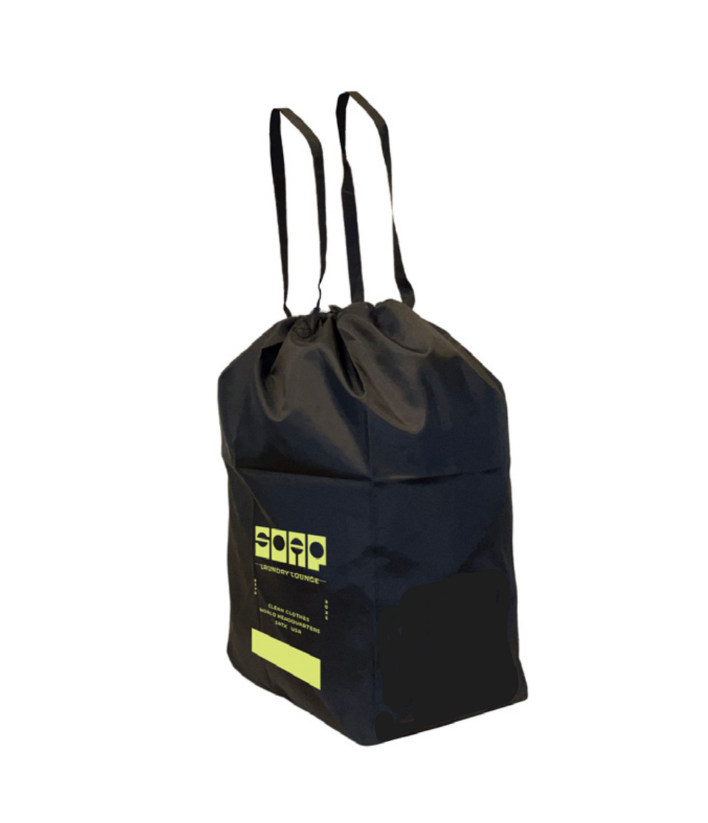 Tall Black Nylon Laundry Bag